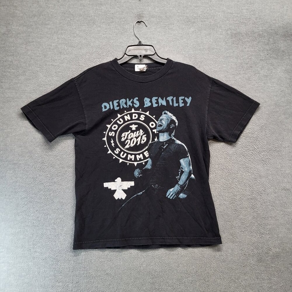 Dierks Bentley Men Shirt Medium Black Sounds Of Summer Tour 2015 Concert Tee‎